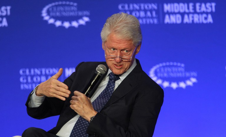 The hack of the Clinton family's nonprofit came as part of a broader campaign aimed at gathering data on more than 4,000 party officials, lawyers and foundations in the United States, according to a report. (AP Photo/Abdeljalil Bounhar)