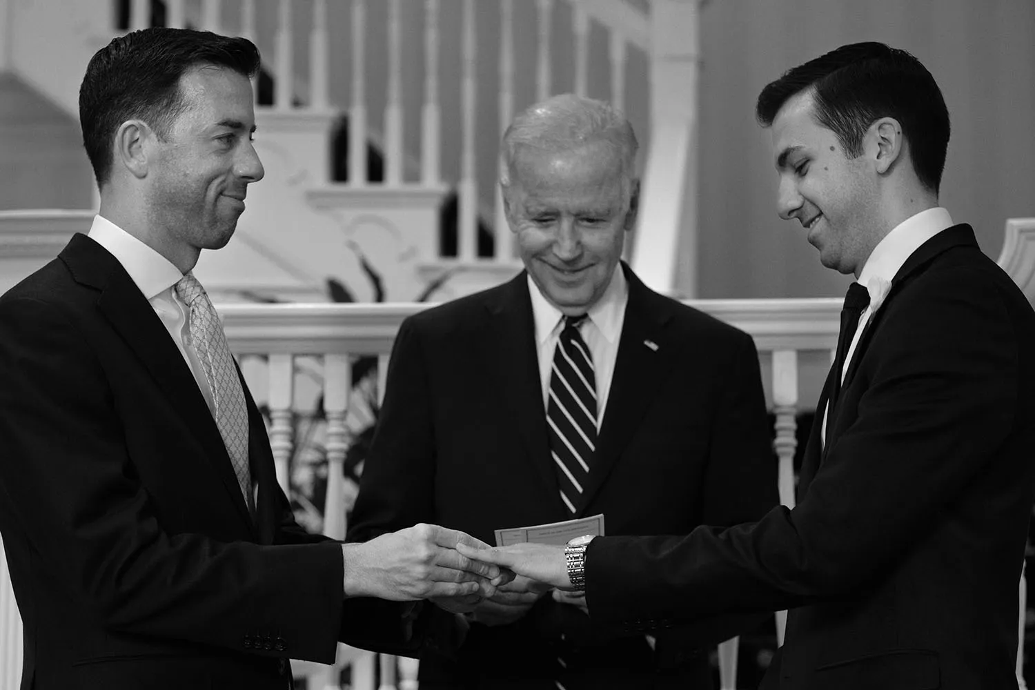 Biden officiates same-sex marriage at his residence