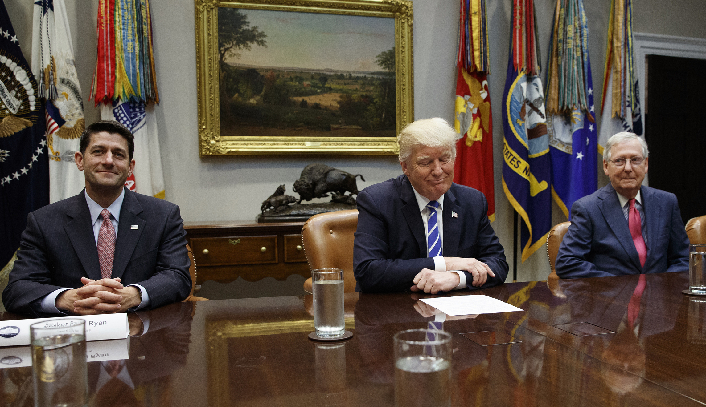 White House dodges questions on Trump’s view toward Paul Ryan and Mitch McConnell