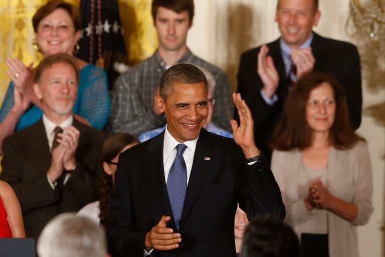 President Obama speaks about health care reform and the Affordable Care Act in the East Room at the White House on Thursday. (AP Photo/Charles Dharapak)