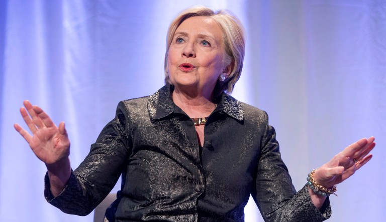 Former Secretary of State Hillary Clinton said that she 