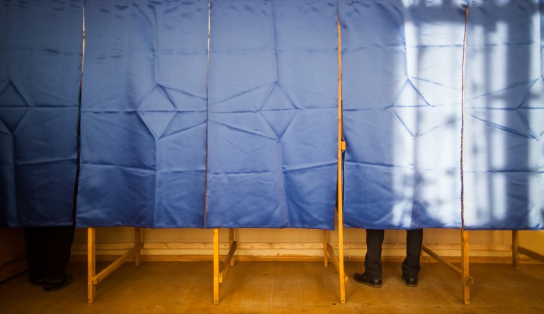 The Feb. 8-12 survey found 39 percent of registered voters would pick a Republican candidate compared with the 38 percent who said they would vote for a Democrat. (iStock photo)