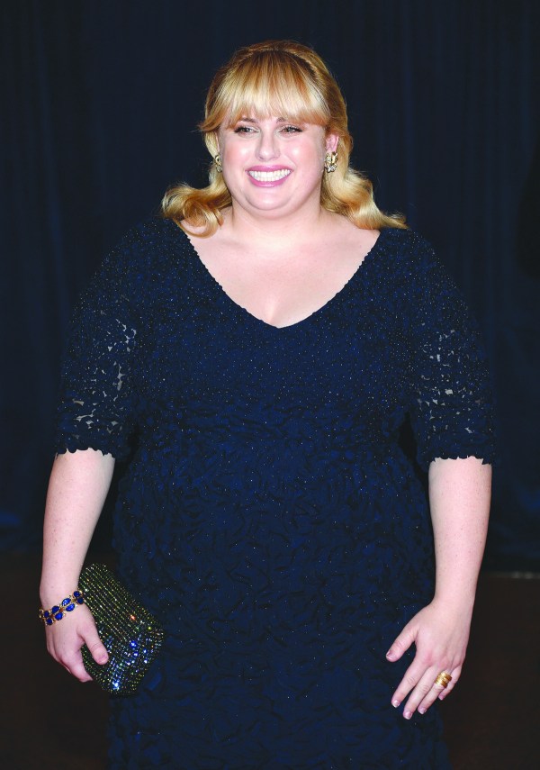 Rebel Wilson gets tangled in escalator during WHCD