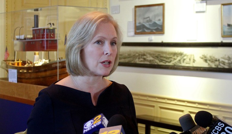 Sen. Kirsten Gillibrand's remarks this week on the Lewinsky scandal are so disingenuous, so contemptibly opportunistic, that it's difficult not to come away from this deeply annoyed. (AP Photo/Frank Eltman)
