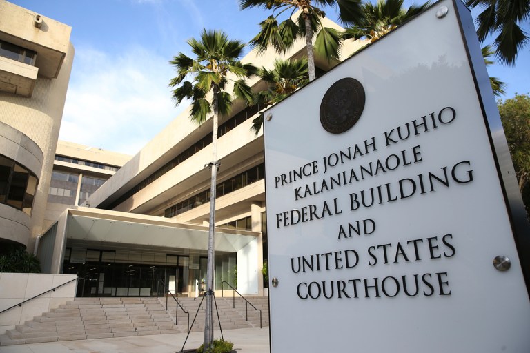 A federal judge in Hawaii on Wednesday issued a restraining order against President Trump's revised travel ban. (AP Photo/Marco Garcia)