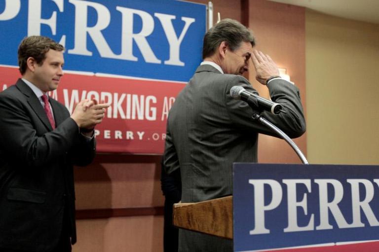 Perry’s withdrawal finishes a stunning collapse