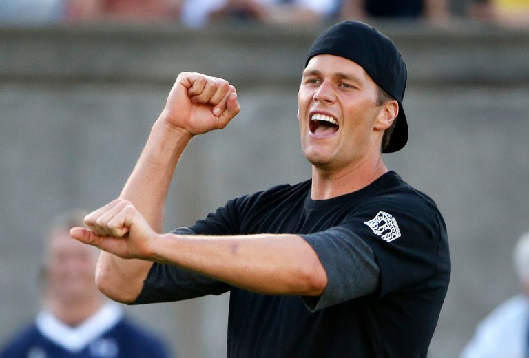 Tom Brady was handed a four-game suspension by NFL officials after investigators accused him of playing a key role in the Deflategate controversy. (AP Photo)