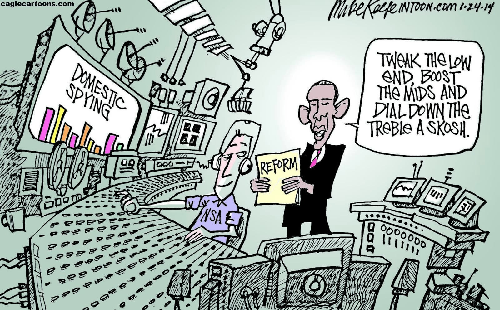 Editorial cartoon: NSA ‘reforms’