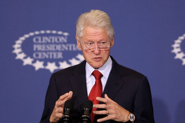Former President Bill Clinton speaks about health care at the Clinton Presidential Center in Little Rock, Ark., Wednesday, Sept. 4, 2013. ClintonÃ?s speech comes with the Affordable Healthcare Act in final countdown mode, just a few weeks before the scheduled Oct. 1 launch of online health insurance markets in the states. (AP Photo/Danny Johnston)