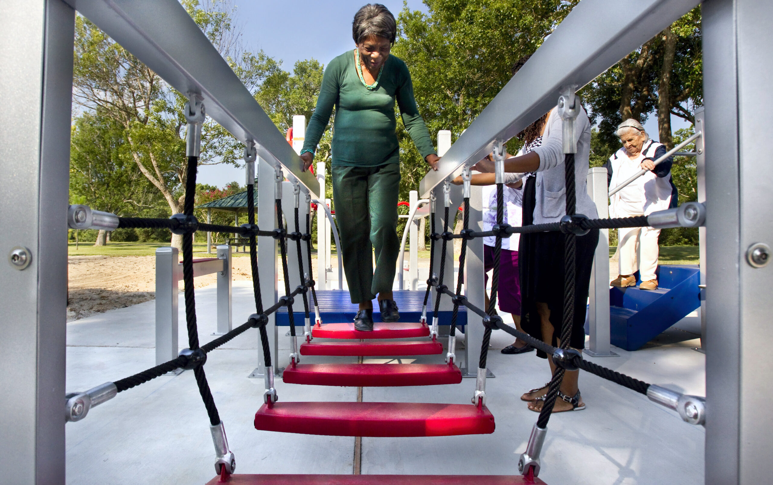 Playground catering to seniors opens in La Marque