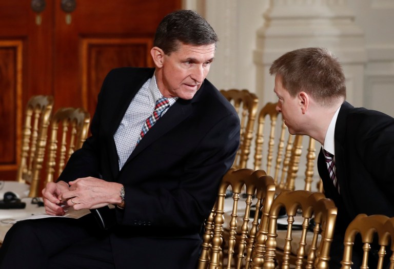 The GOP operative, Peter W. Smith implied to people he sought to recruit to participate in his mission to access the stolen emails that he was working with Flynn. (AP Photo/Carolyn Kaster)