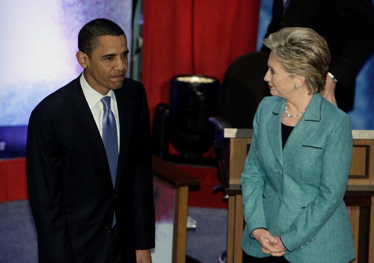 As Obama's former secretary of state, Clinton could not oppose the current deals the White House was backing without looking disloyal to Obama. (AP Photo/Jae C. Hong, Pool, File)