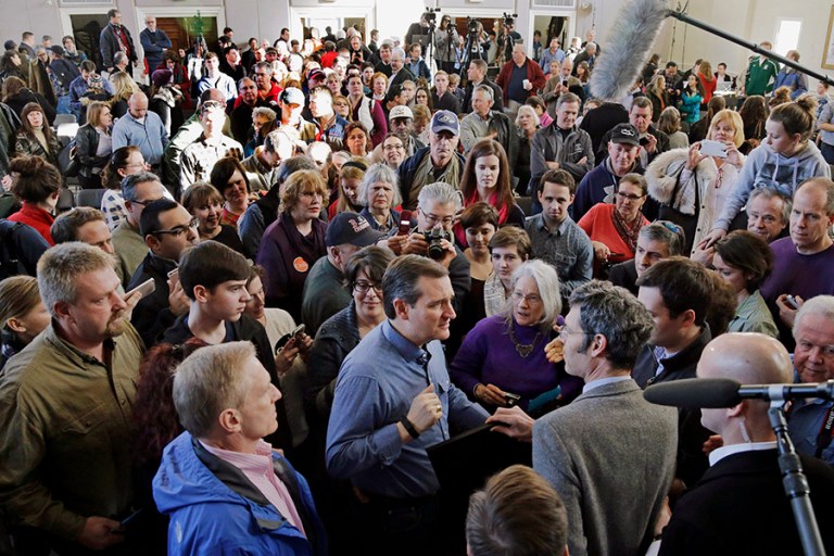 Cruz has targeted the liberty voters as part of his overall strategy to coalesce the various factions of the Republican Party's conservative wing. (AP Photo/Elise Amendola)