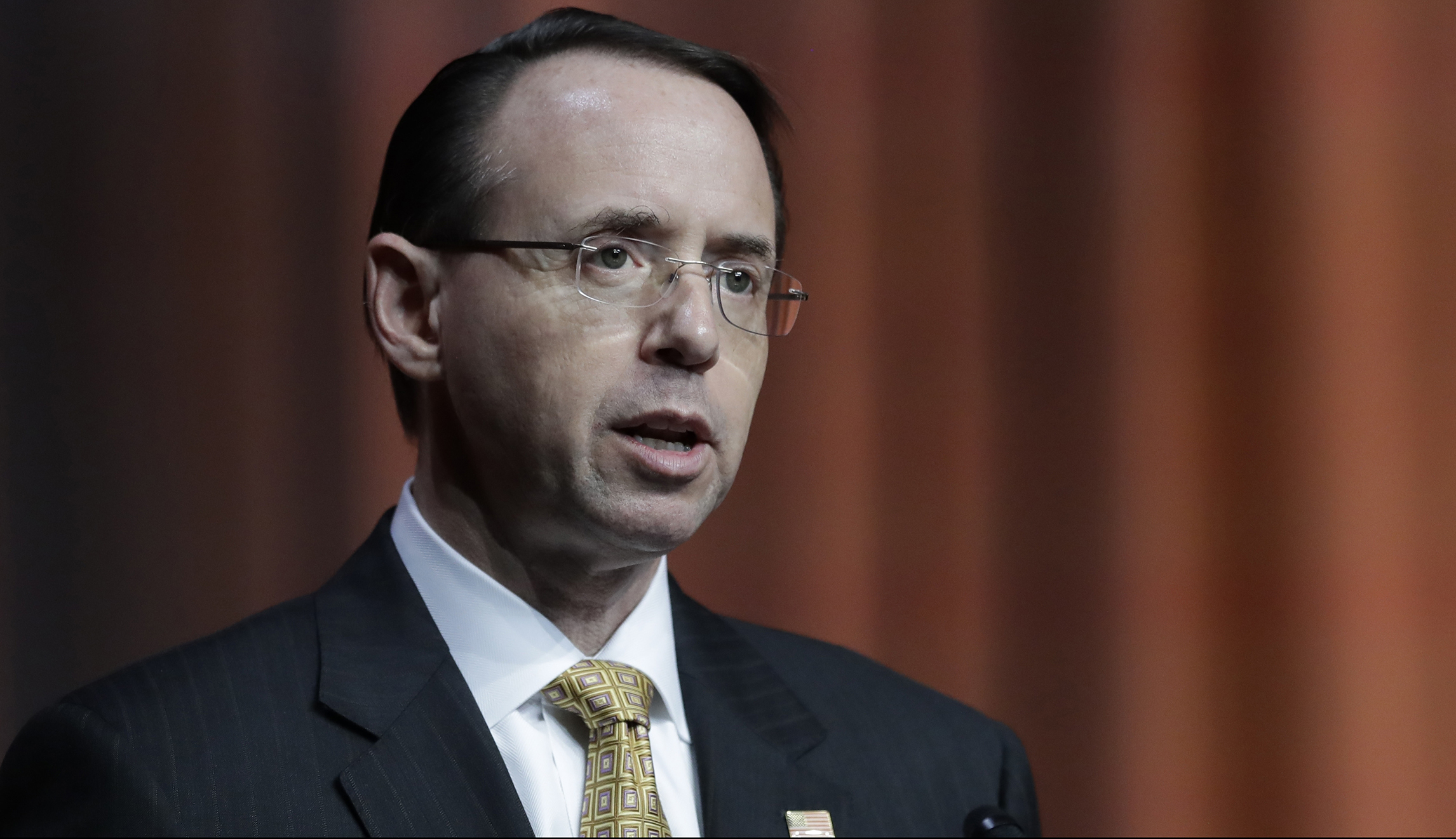 Rod Rosenstein criticizes tech companies for phone encryption