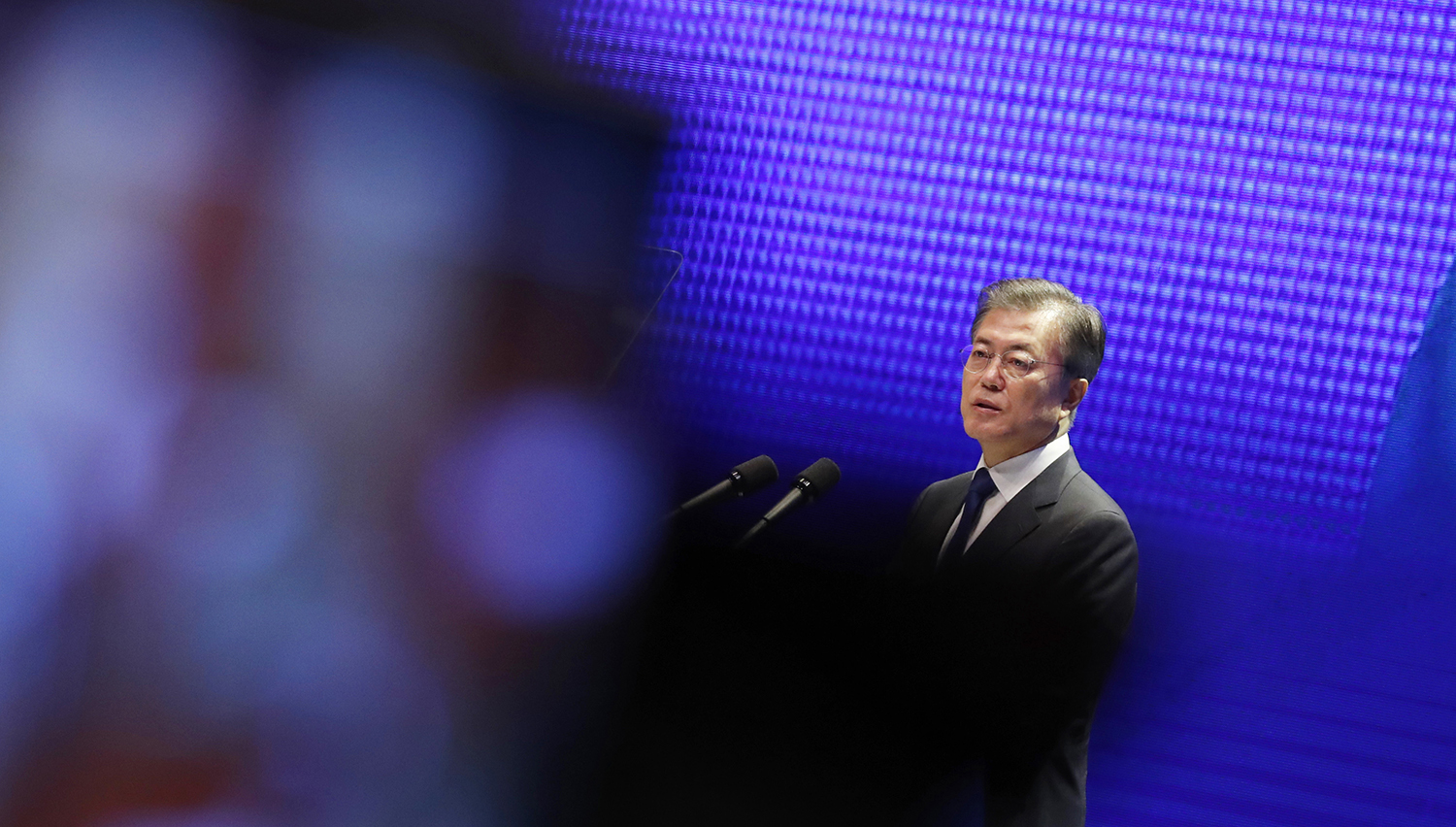 South Korean President Moon Jae-In says he would send envoy to North Korea if Kim Jong Un stops missile tests