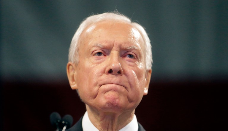Sen. Orrin Hatch, R-Utah, said he worked with the Drug Enforcement Agency and the Department of Justice to write the legislation, noting that it was supported by all members of Congress. (AP Photo/Rick Bowmer, File)
