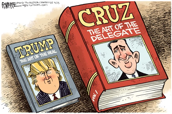 Editorial cartoon: The art of the delegate