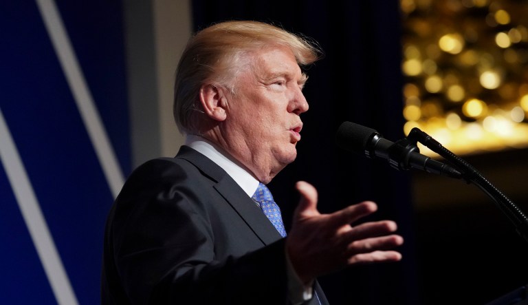There is a seriously refreshing aspect to a leader who understands his job is not to go along to get along, or simply kick the proverbial (policy) cans down the road, but rather to further the economic and national security interests of America first. (AP Photo/Pablo Martinez Monsivais)