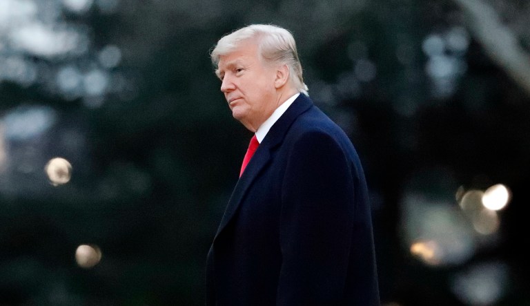 Former Fox host Juliet Huddy said she went out for lunch with President Trump at Trump Tower before they said goodbye in the elevator when the alleged kiss took place, according to a report. (AP Photo/Alex Brandon)