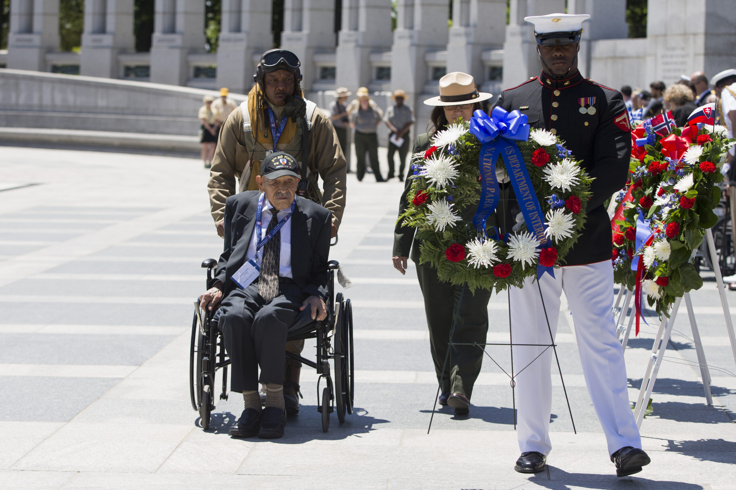 Veterans observe D-Day at World War II Memorial