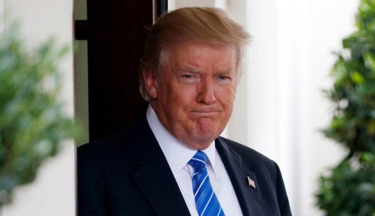 President Trump said he will travel to Florida on Thursday to tour areas devastated by Hurricane Irma and meet with the Coast Guard, FEMA, and first responders. (AP Photo/Evan Vucci)