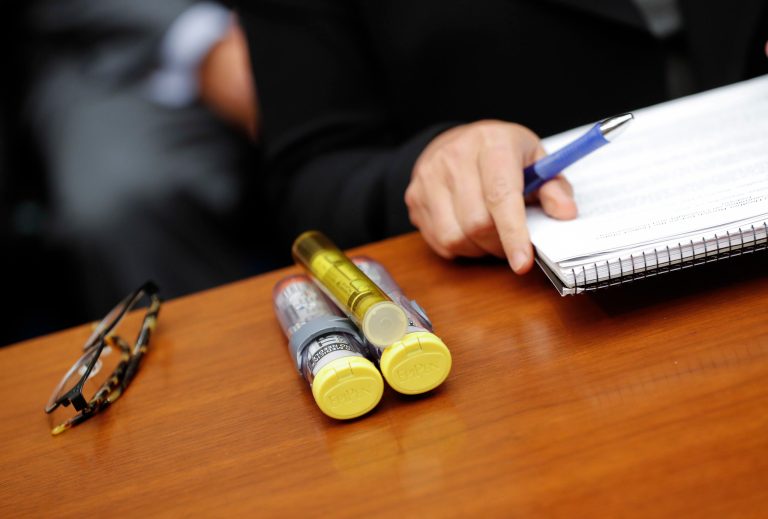 The new version of the EpiPen will cost half as much, as the company responds to public outrage. (AP Photo/Pablo Martinez Monsivais, File)