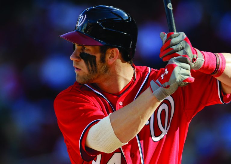 Jeff Roberson/AP 
Washington Nationals outfielder Bryce Harper is 1-for10 in the National League Division Series against the Cardinals.