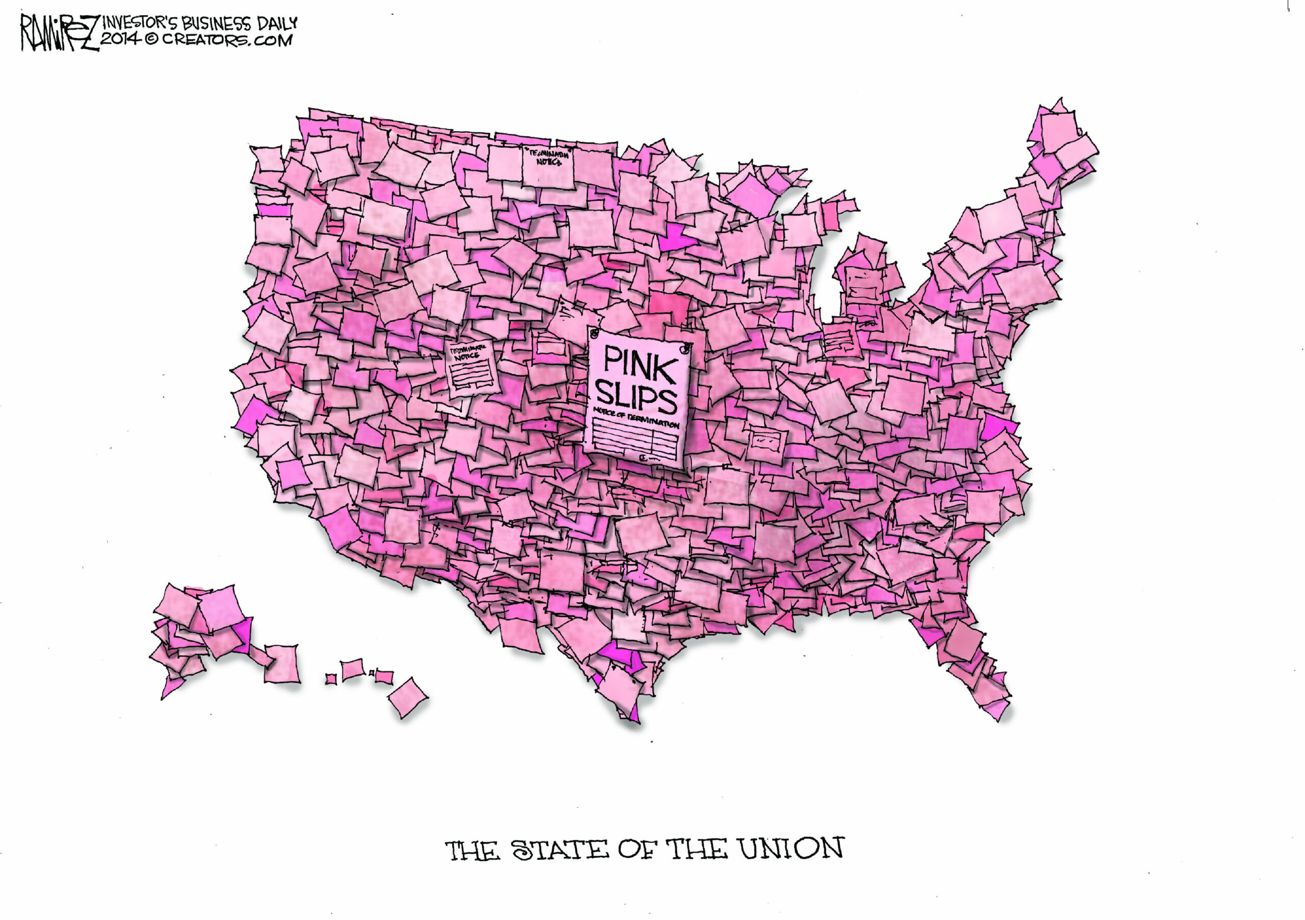 Editorial cartoon: In the pink