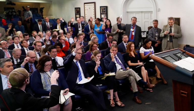 Here's what was asked at Thursday's briefing. (AP Photo/Alex Brandon)