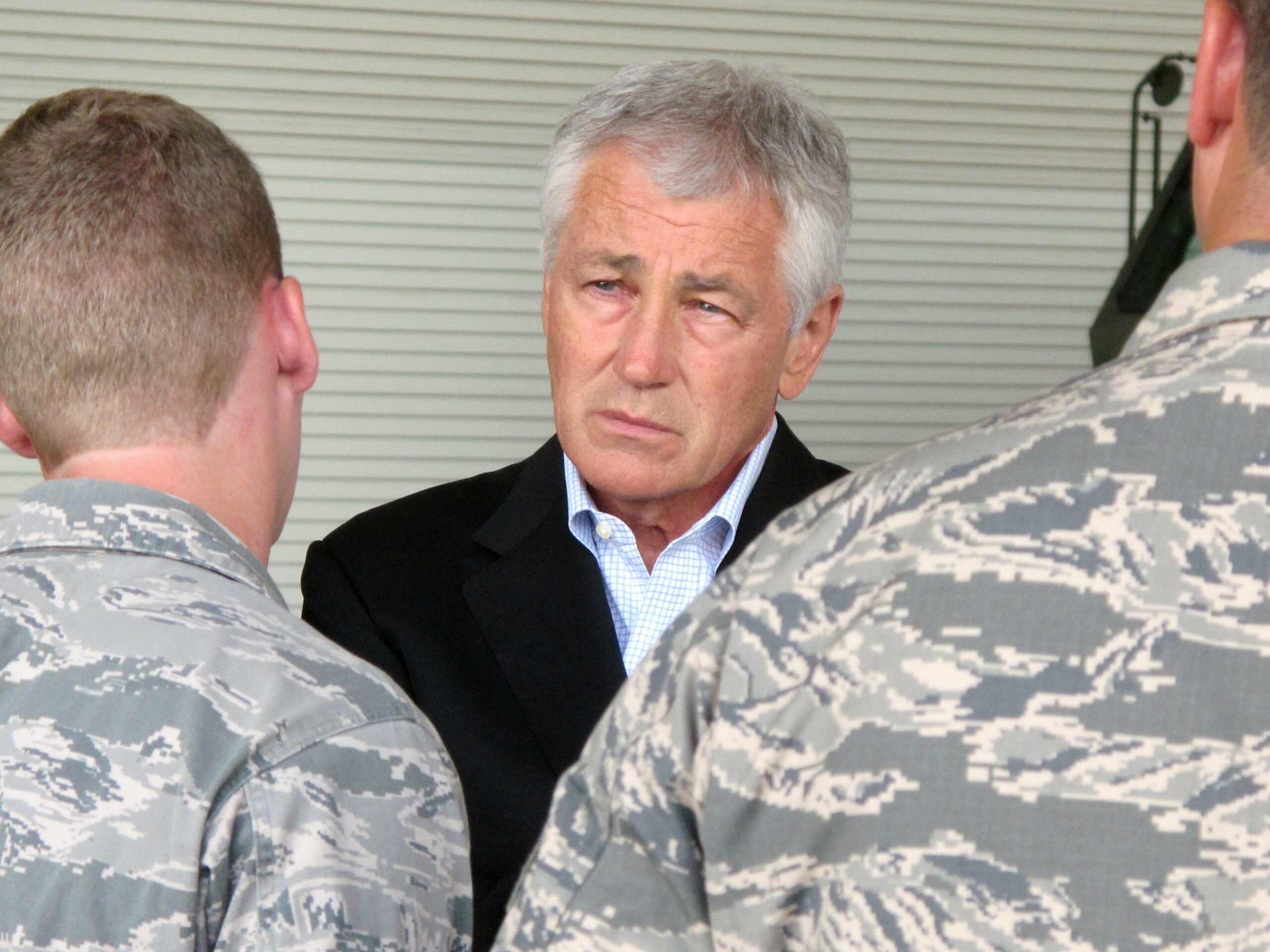 To the troops, Secretary Hagel is just Sergeant Chuck