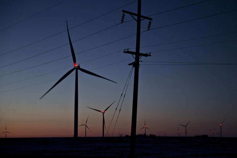 The wind industry upped its political game on Tuesday with the launch of a new bipartisan advocacy organization aimed at influencing congressional campaigns. (Andrew Harrer/Bloomberg)