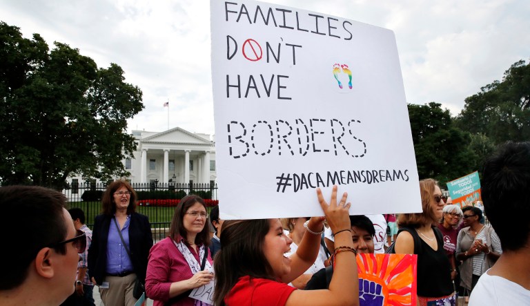 President Trump warned legislators not to include any language that would automatically allow relatives of immigrants to be admitted to the U.S. in an immigration bill. (AP Photo/Jacquelyn Martin)