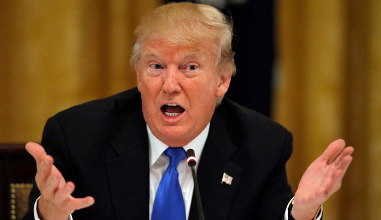 Trump stressed several times that the Senate needs to keep at it and that he wouldn't accept failure as an option. (AP Photo/Alex Brandon)