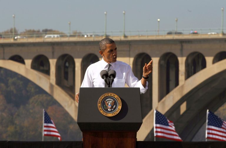Obama pushes Sen. to approve $60b roads, jobs bill