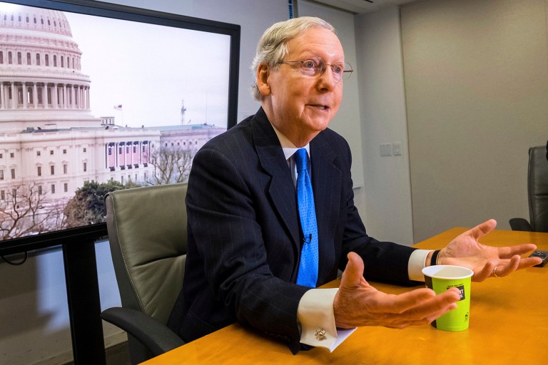 Senate Majority Leader Mitch McConnell said that the Senate will take up a House-passed bill to repeal and replace Obamacare next week, despite significant opposition from Republican lawmakers. (AP Photo/J. David Ake)