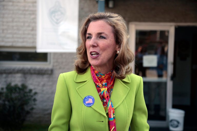 Katie McGinty said that Debbie Wasserman Schutlz was taking the "right step" by stepping down. (AP Photo)