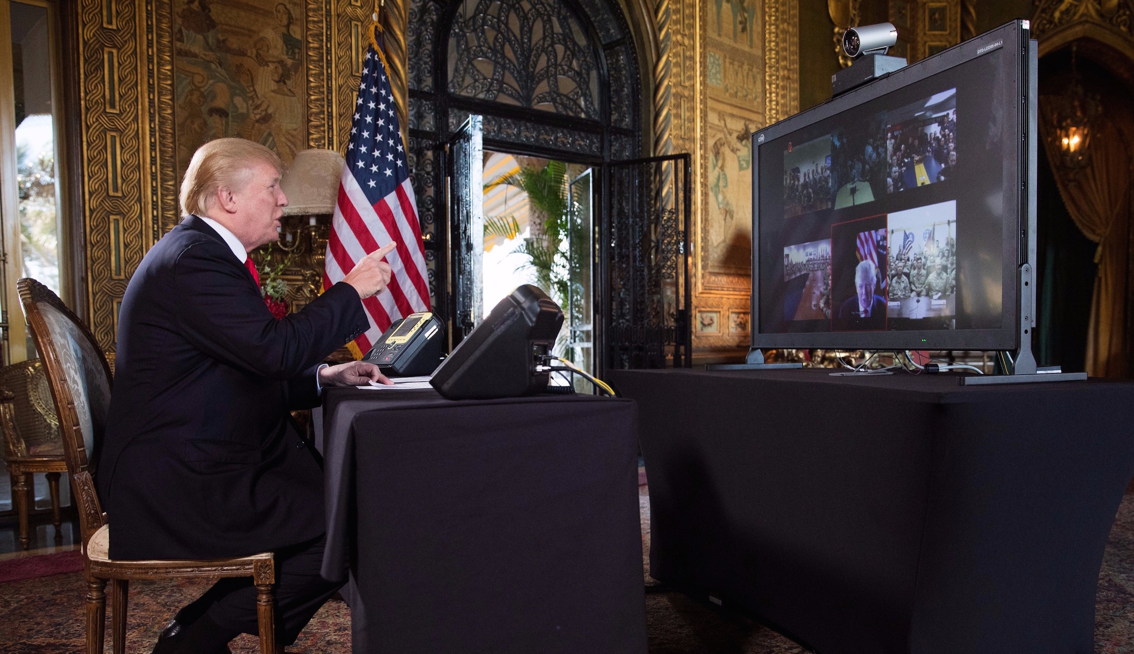 Trump tells troops ‘we’re winning’ in Christmas Eve video call