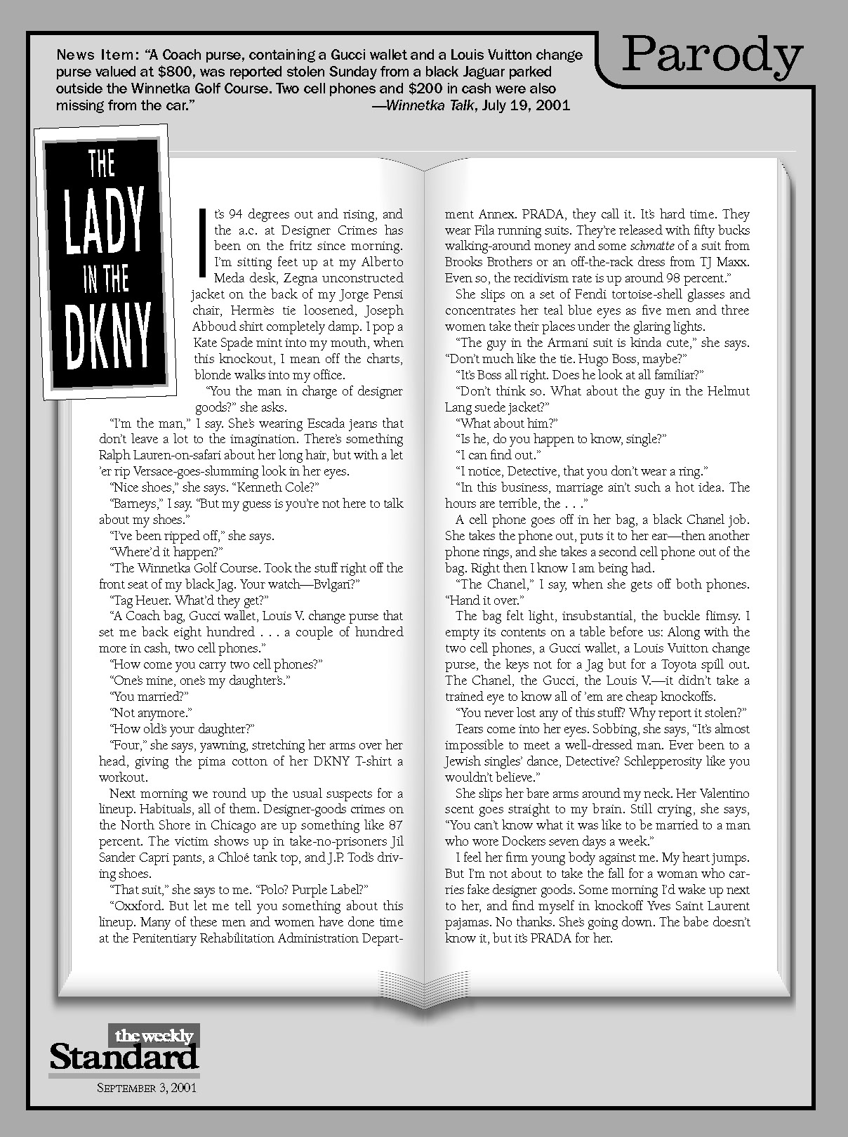 A crime of high fashion.