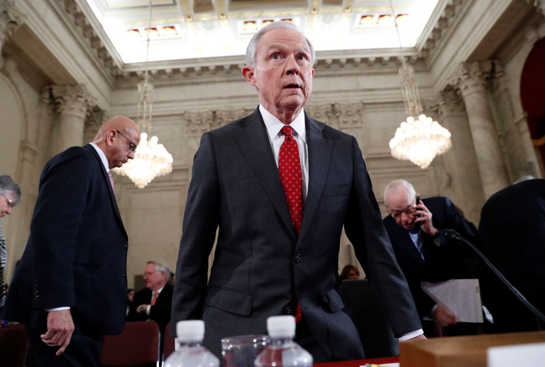 Progressives push Democrats to fight Trump’s picks even harder Democrats have shifted attention from defeating Betsy DeVos' nomination to defeating Sen. Jeff Sessions and other nominees. (AP Photo/Alex Brandon)