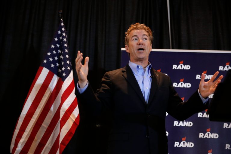 Former Republican presidential candidate Sen. Rand Paul said that he would back the eventual GOP nominee regardless of which candidate wins. (AP Photo/Paul Sancya)