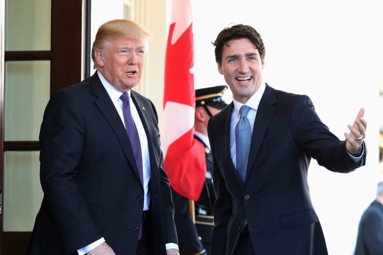 Like Trump, Trudeau recently incited a wave of protests in his country. (AP Photo/Andrew Harnik)