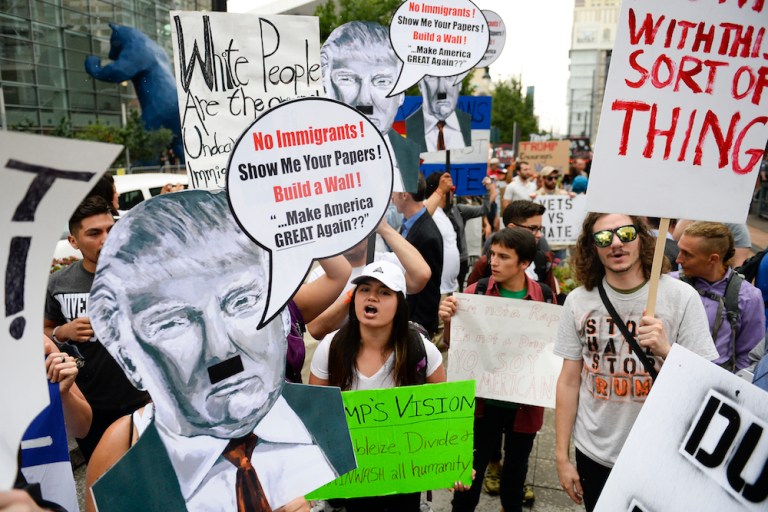 Authorities in Cleveland have repeatedly maintained they are prepared to keep the peace. (Michael Reaves/The Denver Post via AP)