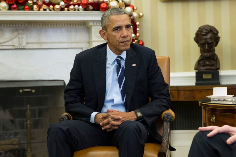 President Obama's hair has gotten grayer since he moved into the White House seven years ago. (AP Photo/Evan Vucci)