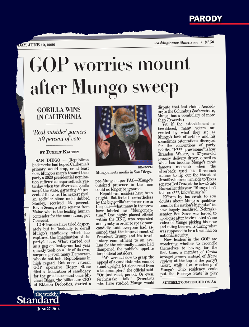 The GOP Goes Ape in 2020