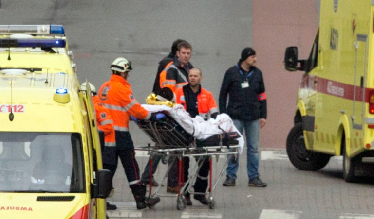 U.S European Command confirmed a U.S. service member and four members of his family are among the eight American citizens injured Tuesday in Brussels attacks. (AP Photo/Virginia Mayo)