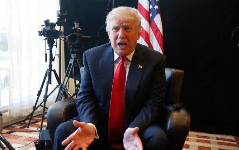 Many in the national press have taken on the role of discrediting President-elect Trump's victory. (AP Photo/Steve Helber)