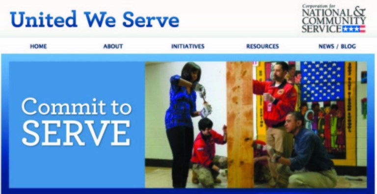 Obama ‘volunteerism’ site ignores snow storm–and Sandy victims