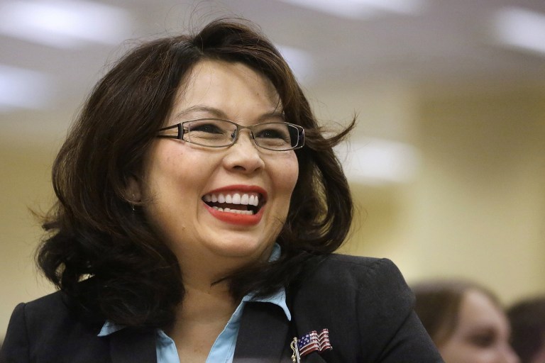Tammy Duckworth's win puts Democrats a quarter of the way to winning a Senate majority, barring an unexpected Democratic loss (none were forecast). (AP Photo)