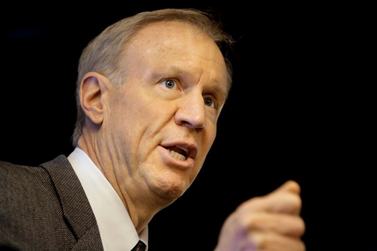Illinois Gov. Bruce Rauner speaks to YMCA members earlier this month in Springfield, Ill. (AP Photo/Seth Perlman)