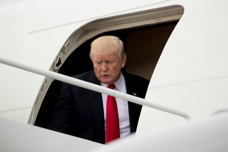 It was his first comment on the terror attack Wednesday. (AP Photo/Andrew Harnik)